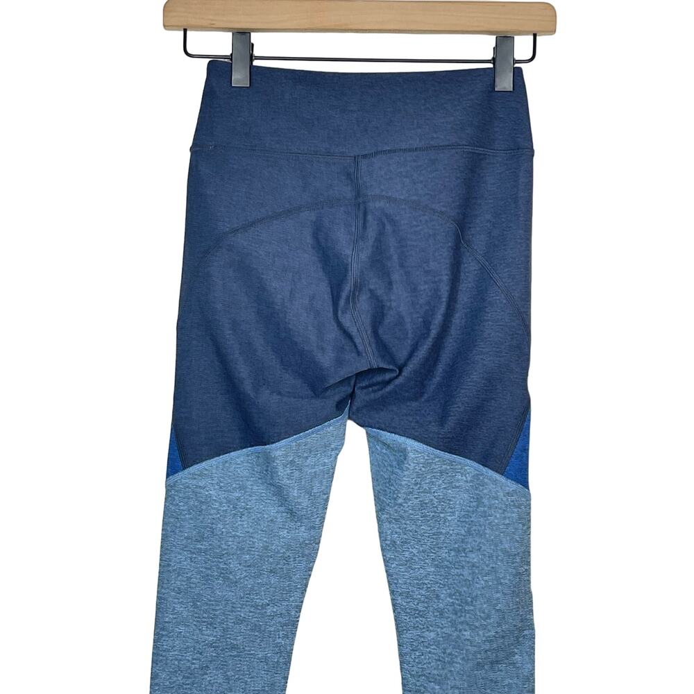 Outdoor Voices 7/8 Leggings Womens Size XS Navy Blue Mist Tri-Color Activewear - Picture 6 of 9